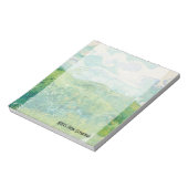 Van Gogh's Groene Tarwevelden gepersonaliseerd Notitieblok (Linkerzijde)