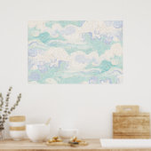 Van Goghs hemelachtergrond Poster (Keuken)