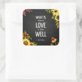 Van Goghs inspirerende liefdescitaat Sticker Seal (Tas)