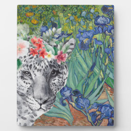 Van Gogh's Irises en Fancy Leopard Fotoplaat