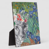 Van Gogh's Irises en Fancy Leopard Fotoplaat (Zijkant)