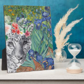 Van Gogh's Irises en Fancy Leopard Fotoplaat (Zijkant)