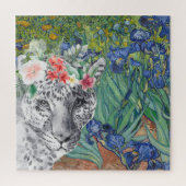 Van Gogh's Irises en Fancy Leopard Legpuzzel (Verticaal)