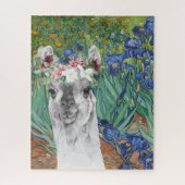 Van Gogh's Irises en Fancy Llama Legpuzzel (Verticaal)