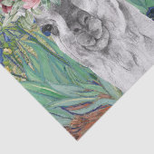 Van Gogh's Irises en Fancy Llama Tissuepapier (Detail)
