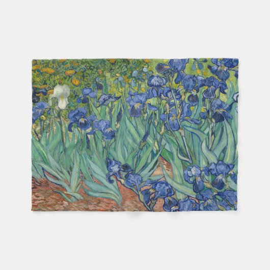 Van Gogh's Irises Fleece Blanket Deken (Voorkant (Horizontaal))