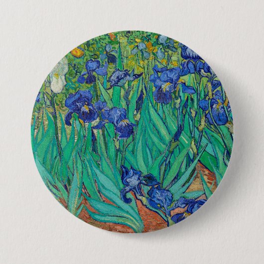 Van Gogh's Irises Ronde Button 7,6 Cm (Voorkant)