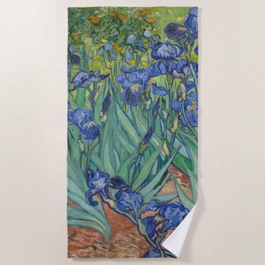 Van Gogh's Irises Strandlaken (Voorkant)