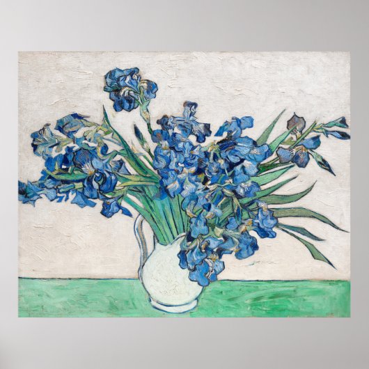 Van Gogh's Irissen Poster (Voorkant)