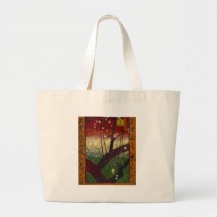 Van Gogh's Japonaiserie na Hiroshige Grote Tote Bag