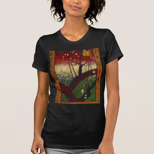 Van Gogh's Japonaiserie na Hiroshige T-shirt (Voorkant)