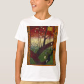 Van Gogh's Japonaiserie na Hiroshige T-shirt (Voorkant)