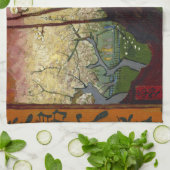 Van Gogh's Japonaiserie na Hiroshige Theedoek (Gevouwen)