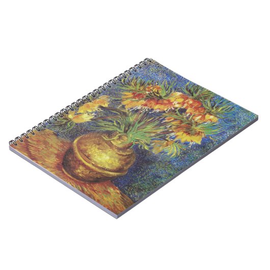 Van Goghs keizerlijke Fritillaria in een koperen v Notitieboek (Linkerzijde)