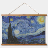 Van Goghs klassieke schilderij De Sterrennacht Hangend Wandkleed (Voorkant)