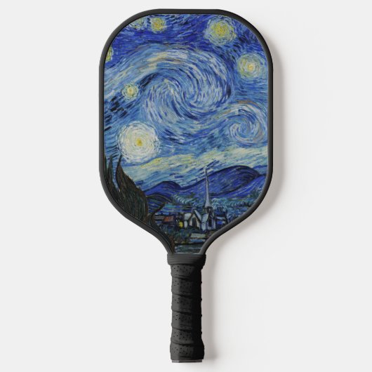 Van Goghs klassieke schilderij De Sterrennacht Pickleball Paddle (Voorkant)