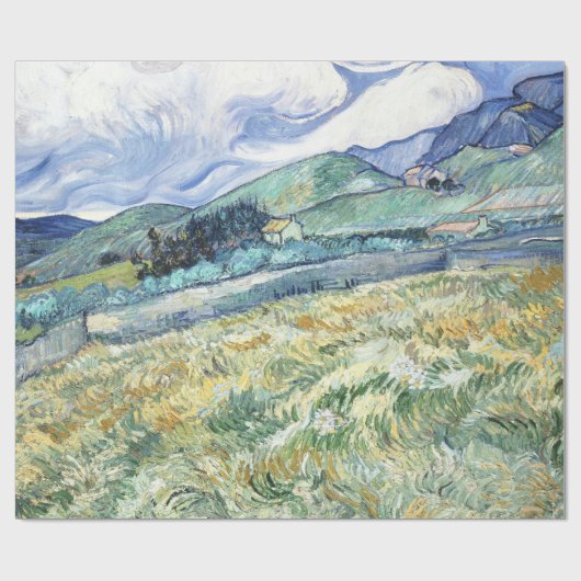 Van Goghs Landschap van Saint-Rémy Cadeaupapier (Vlak)