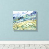 Van Goghs Landschap van Saint-Rémy Canvas Afdruk (Insitu (Houten vloer))