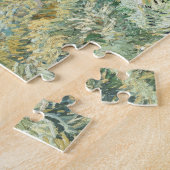 Van Goghs Landschap van Saint-Rémy Legpuzzel (Zijkant)