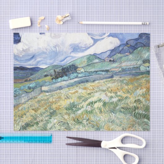 Van Goghs Landschap van Saint-Rémy Tissuepapier (Craft)