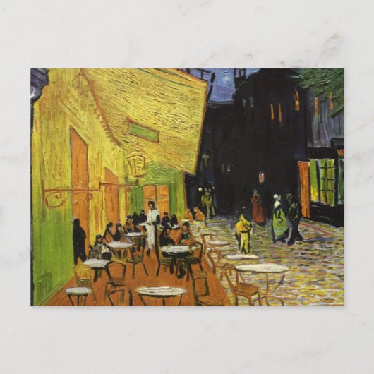 Van Gogh's Night Cafe Briefkaart (Voorkant)