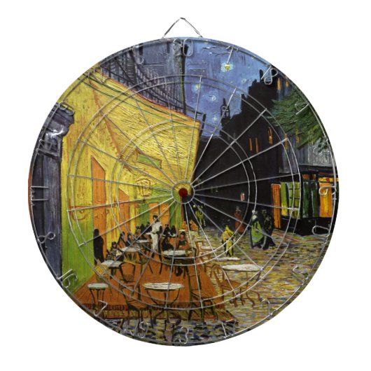 Van Gogh's Night Cafe Dartbord (Voorkant)