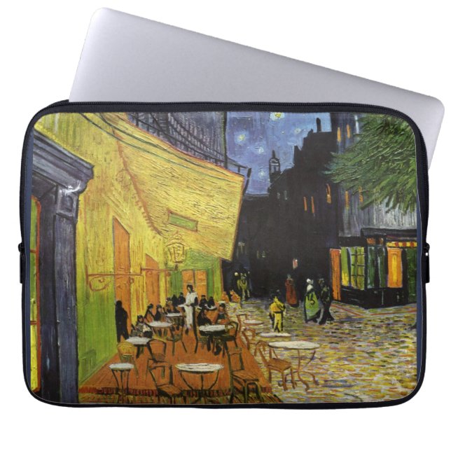 Van Gogh's Night Cafe Laptop Sleeve (Voorkant)