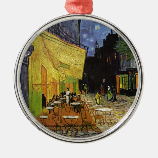Van Gogh's Night Cafe Metalen Ornament (Voorkant)