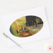 Van Gogh's Night Cafe Ovale Sticker (Envelop)