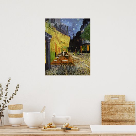 Van Gogh's Night Cafe Poster (Keuken)