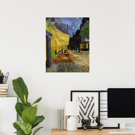 Van Gogh's Night Cafe Poster (Thuiskantoor)