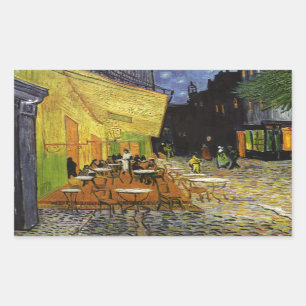 Van Gogh's Night Cafe Rechthoekige Sticker