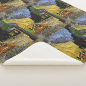 Van Gogh's Night Cafe Sherpa Deken (3/4)