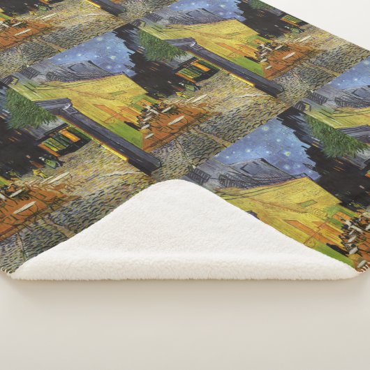 Van Gogh's Night Cafe Sherpa Deken (3/4)