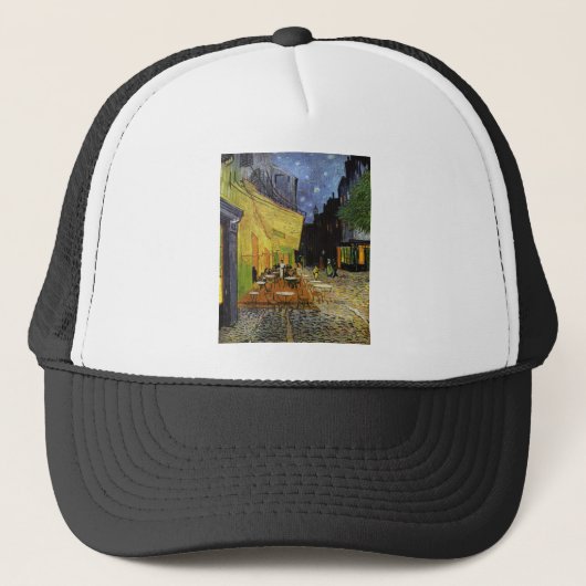 Van Gogh's Night Cafe Trucker Pet (Voorkant)