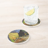 Van Gogh's Night Cafe Zandsteen Onderzetter (Zijkant)