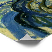 Van Gogh's Olijfbomen met de Alpilles Poster (Hoek)