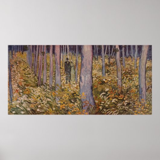 Van Gogh's "Ondergroei met twee cijfers" (1890) Poster (Voorkant)