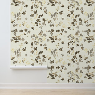 Van Gogh's Poppy and Iris Flowers in Beige Behang