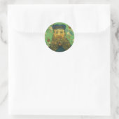 Van Gogh's Postman Ronde Sticker (Tas)