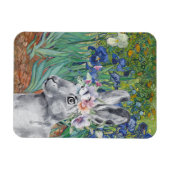 Van Gogh's ridders en Fancy konijnen Magneet (Horizontaal)