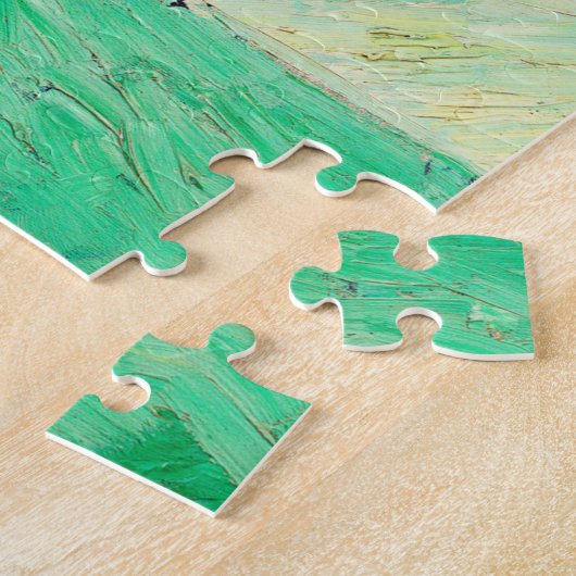 Van Gogh's roze rozen Jigzaag Puzzle Legpuzzel (Zijkant)