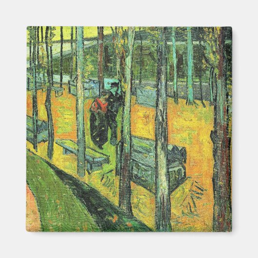 Van Goghs schilderij, Alychamps, Herfst Magneet (Voorkant)