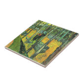 Van Goghs schilderij, Alychamps, Herfst Tegeltje (Zijkant)