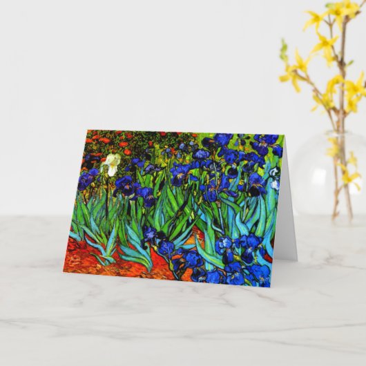 Van Gogh's schilderij, Irises Kaart (Gele Bloem)