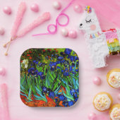 Van Gogh's schilderij, Irises Papieren Bordje (Feest)