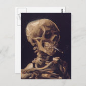 Van Gogh's skelet met brandende sigaretten Briefkaart (Voorkant / Achterkant)
