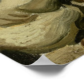 Van Gogh's skelet met een brandende sigaret Poster (Hoek)