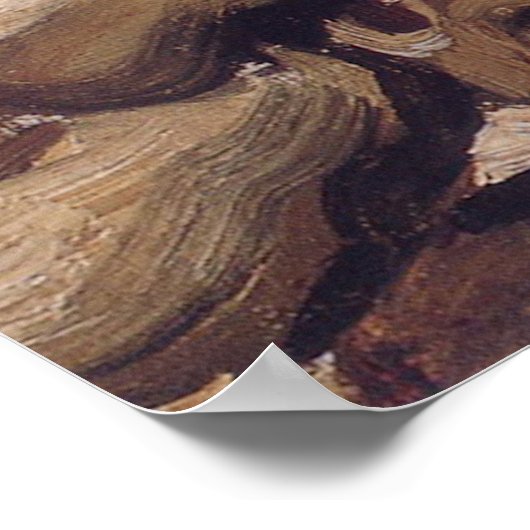 Van Gogh's Skeleton with Burning Cigarette Poster (Hoek)