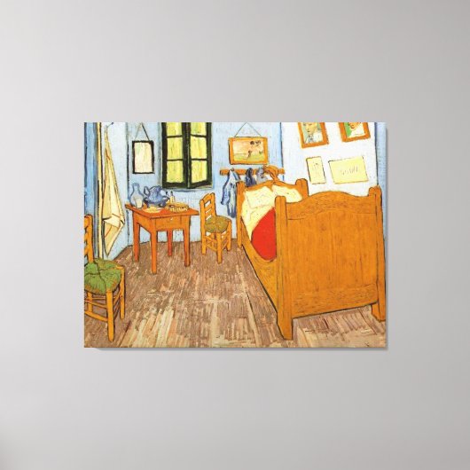Van Gogh's slaapkamer Canvas Afdruk (Voorkant)